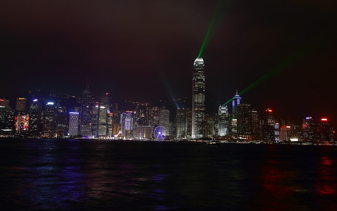 Hong Kong Skyline bei Nacht