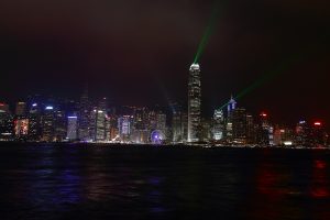 Hong Kong Skyline bei Nacht
