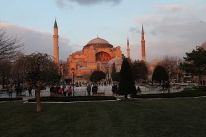 Blaue Moschee Istanbul bei Sonnenuntergang