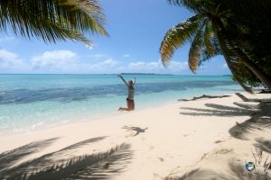 Freudnsprünge am Traumstrand