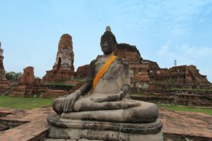 Buddha Tempelruine Ayutthaya