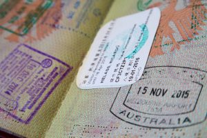 Working Holiday Visa-Stempel Australien
