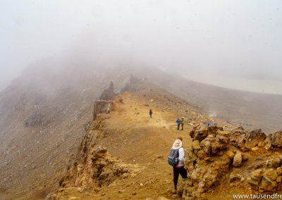 Der Weg zum Red Crater des Tongariro Crossing hat es sich in sich.