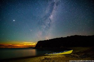 Nachts Abel Tasman Nationalpark Fotoparade
