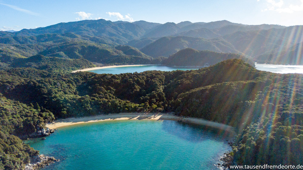 Drohnenaufnahme Abel Tasman