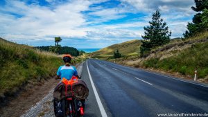 Südinsel Neuseeland - Der Blick war auch am State Highway 1 immer aufs Meer gerichtet