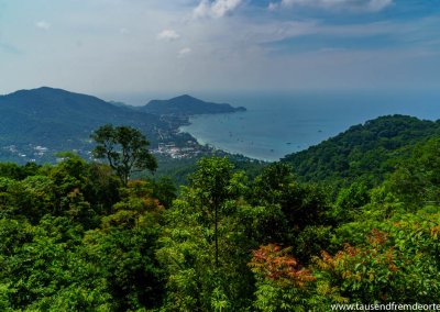 Blick auf die Westküste - Koh Tao Viewpoints
