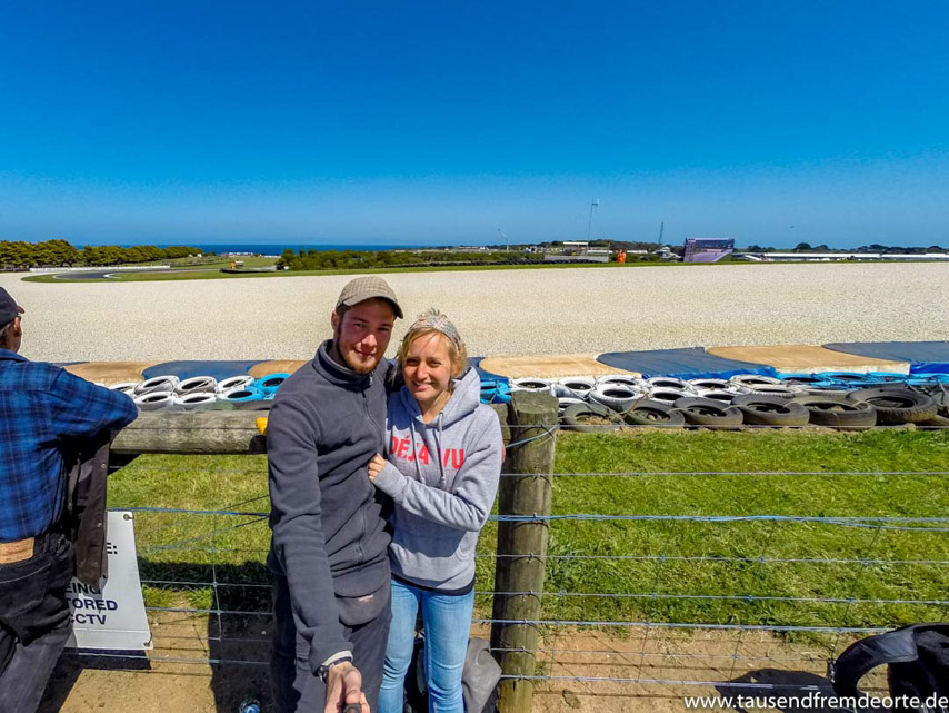 Selfie beim Moto GP auf Phillip Island