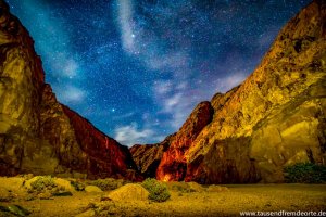 unglaublicher Sternenhimmel im Wadi bei Dahab in Ägypten