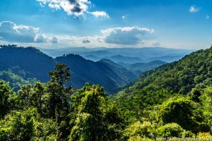 Ausblick auf die Berge bei Chiang Mai beim Jahresrückblick 2018