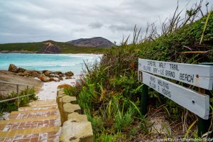 Treppenstufen zur Hellfire Bay im Cape le Grand Nationalpark