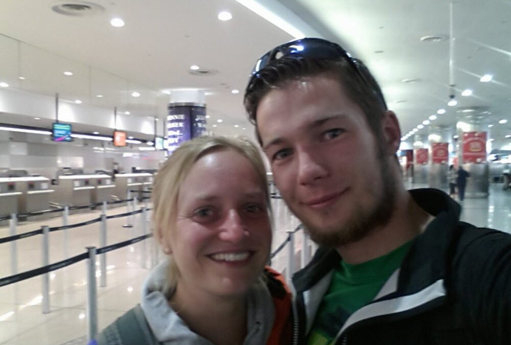 Selfie auf dem Weg nach Indonesien